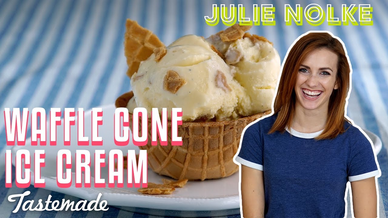 Vanilla Waffle Cone Ice Cream | 5 Second Rule with Julie