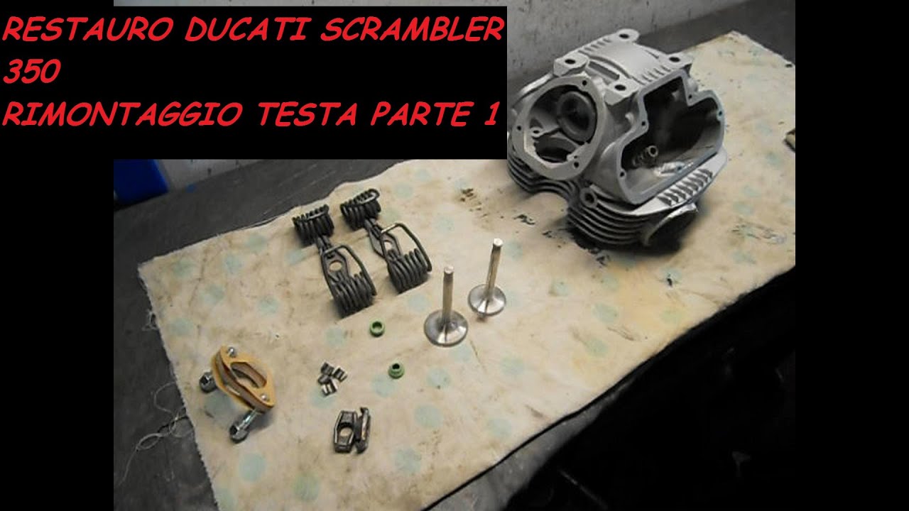 RESTAURO DUCATI SCRAMBLER 350 RIMONTAGGIO TESTATA PARTE 1
