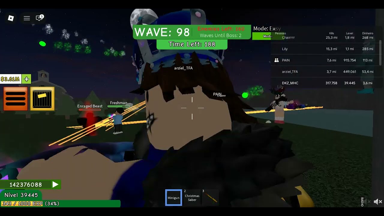basic play part 3 First time playing on PC i zombie attck roblox