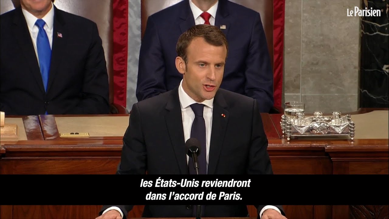 Quand Macron tacle Donald Trump face au Congrès américain