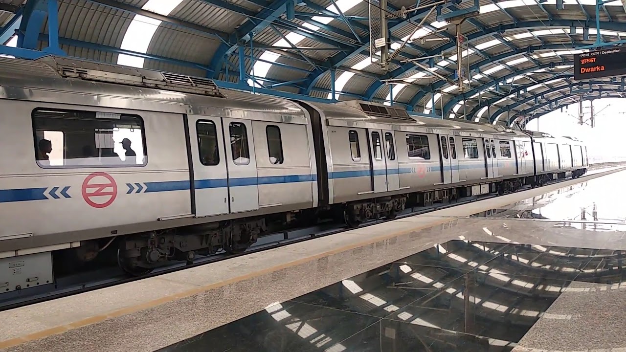 Delhi Metro Blue Line departure