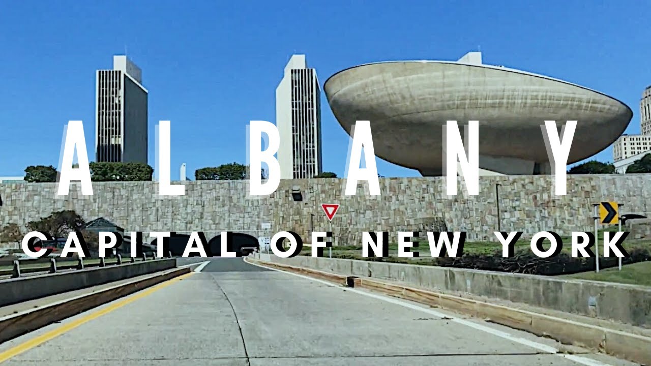 Downtown Albany, Capital of New York Drive - ASMR Driving