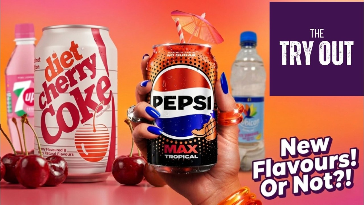 Trying Pepsi Max Tropical, Diet Cherry Coke, and More!