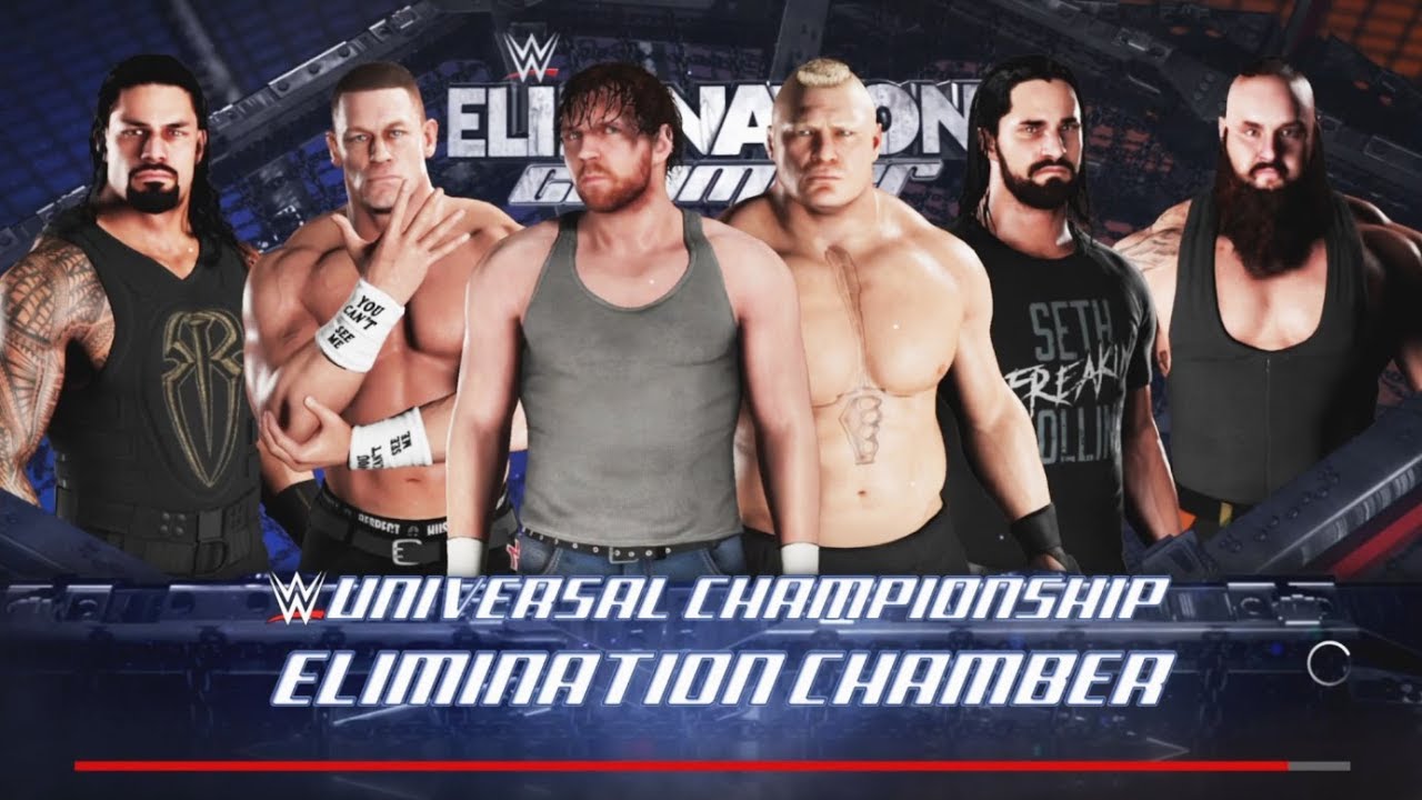 WWE 2K18 — WWE Universal Championship — матч 6 Man Elimination Chamber 2017 (PS4)