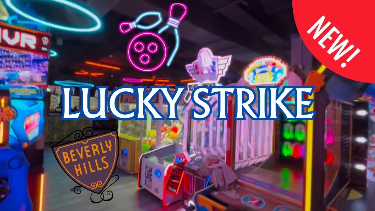 Arcade Tour - Lucky Strike BEVERLY HILLS! #arcade