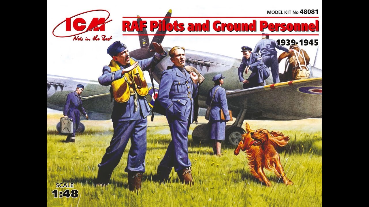 ICM 1/48 RAF Pilots & Ground Personnel  WW2 (48081)