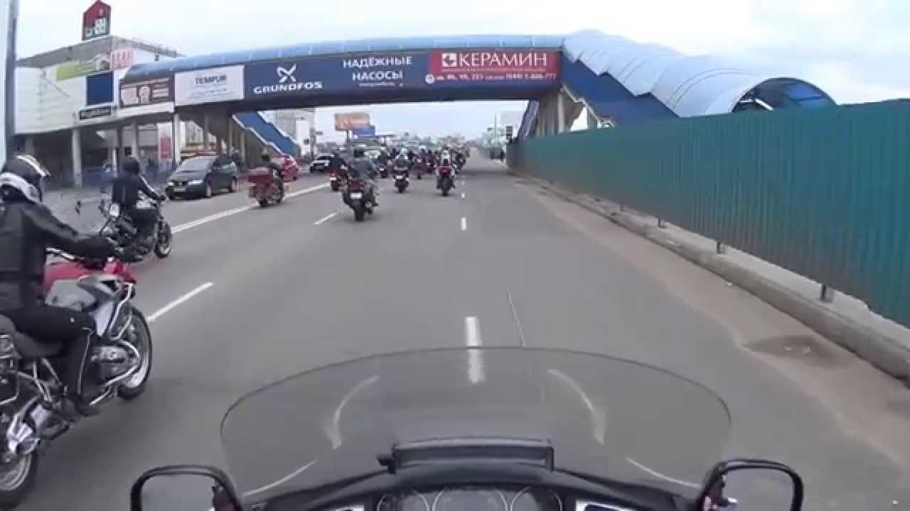 Открытие мотосезона в Минске 2015 (Полная версия парада от первого лица)
