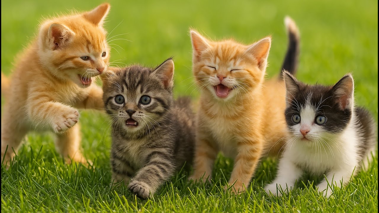 Happy Kittens Playing Together &ndash; Relaxing Cat Sounds & Adorable Moments 🐾