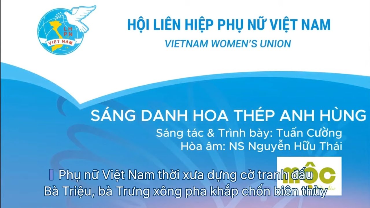[Karaoke] | SÁNG DANH HOA THÉP ANH HÙNG | Vệ Bảo Cường | Bài hát ca ngợi phụ nữ Việt Nam