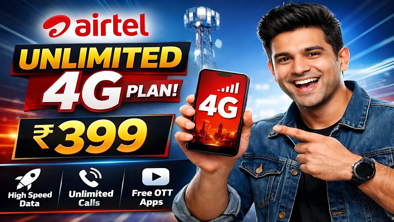 Airtel Launched Unlimited 4G + 5G ₹399 -  Bad News for Jio and Vi ?