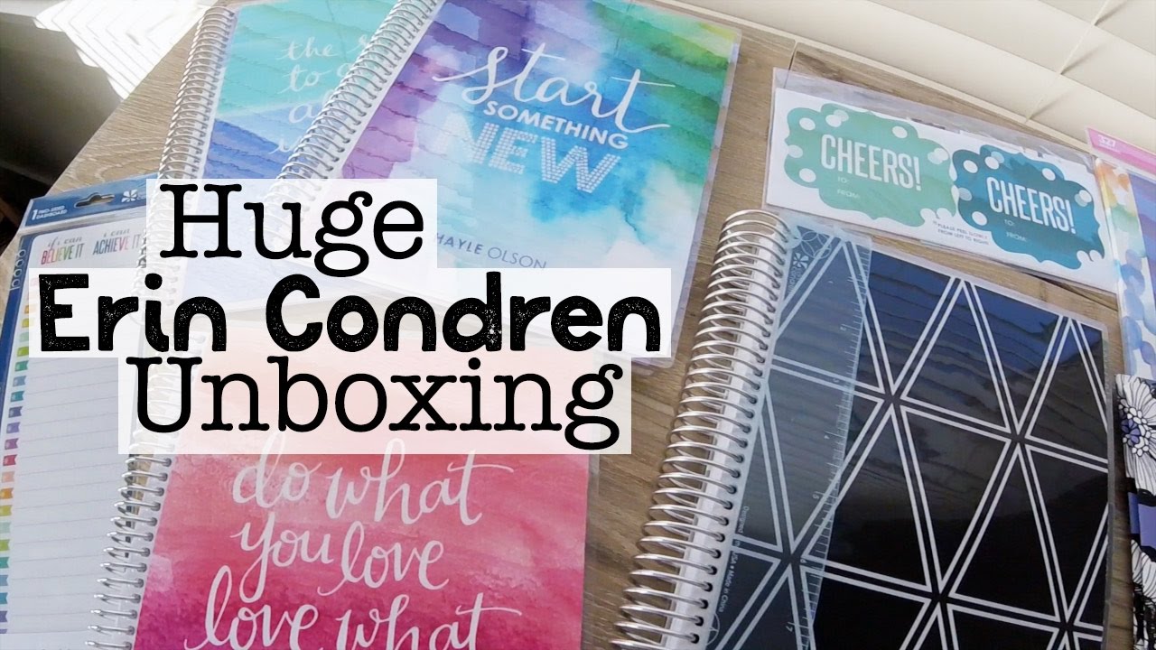 Huge Erin Condren Haul & Unboxing | Hayle Olson