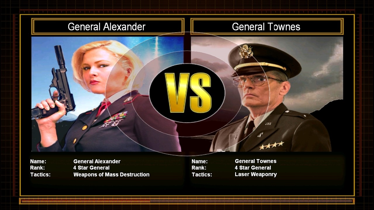 C&C Generals Shockwave Challenge Mode - Alexander vs Townes