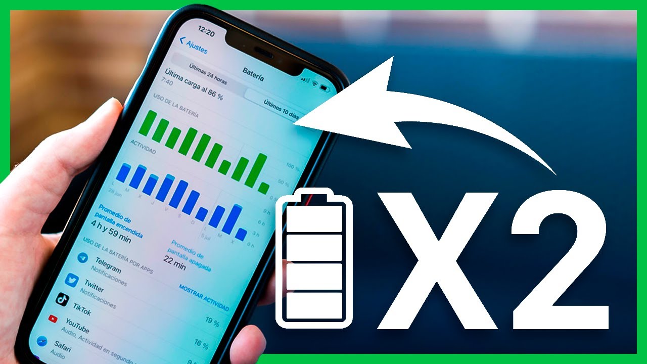 ⚡️ 20 ajustes en iPhone para que la BATERÍA DURE EL DOBLE