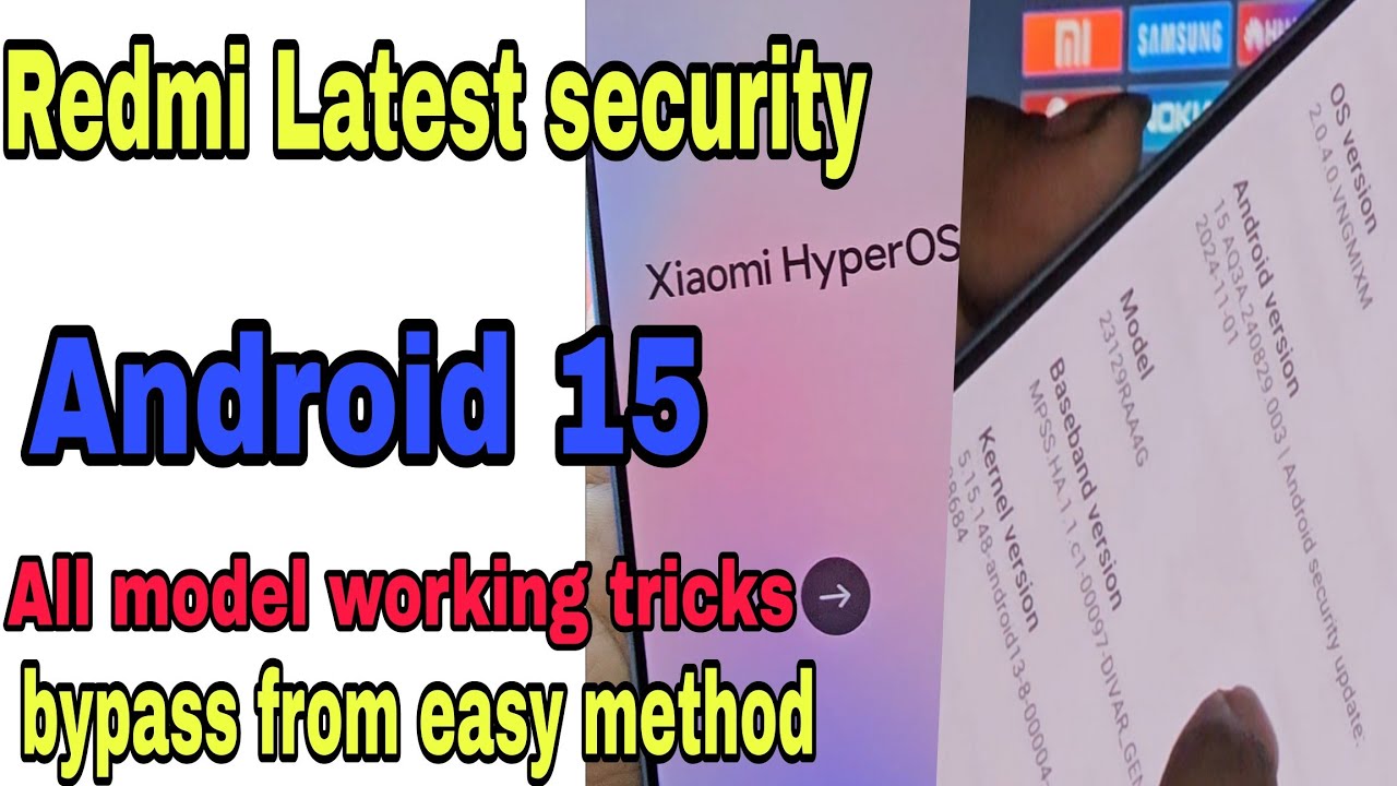 Redmi Android 14'15|| new update security frp bypass||all redmi frp unlock new solution 