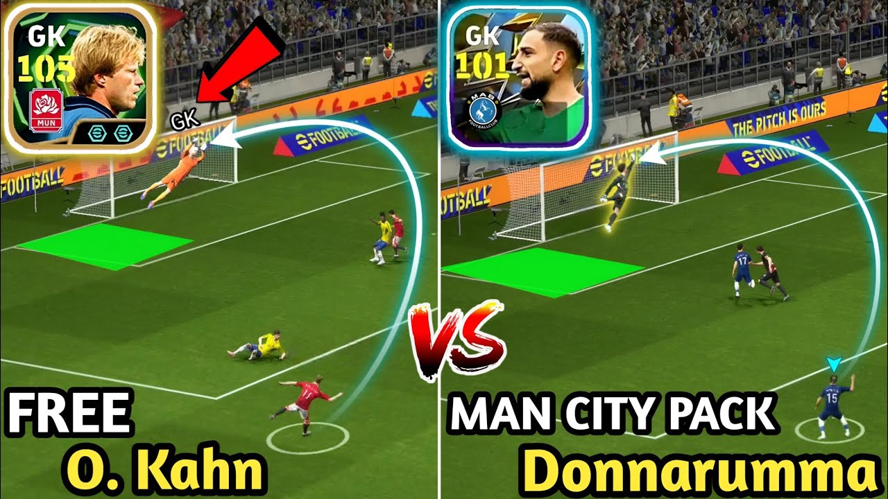 G. Donnarumma Manchester city Pack + FREE Kahn Gk Spirit roar | BEST GK To Sign 🤔 | efootball 