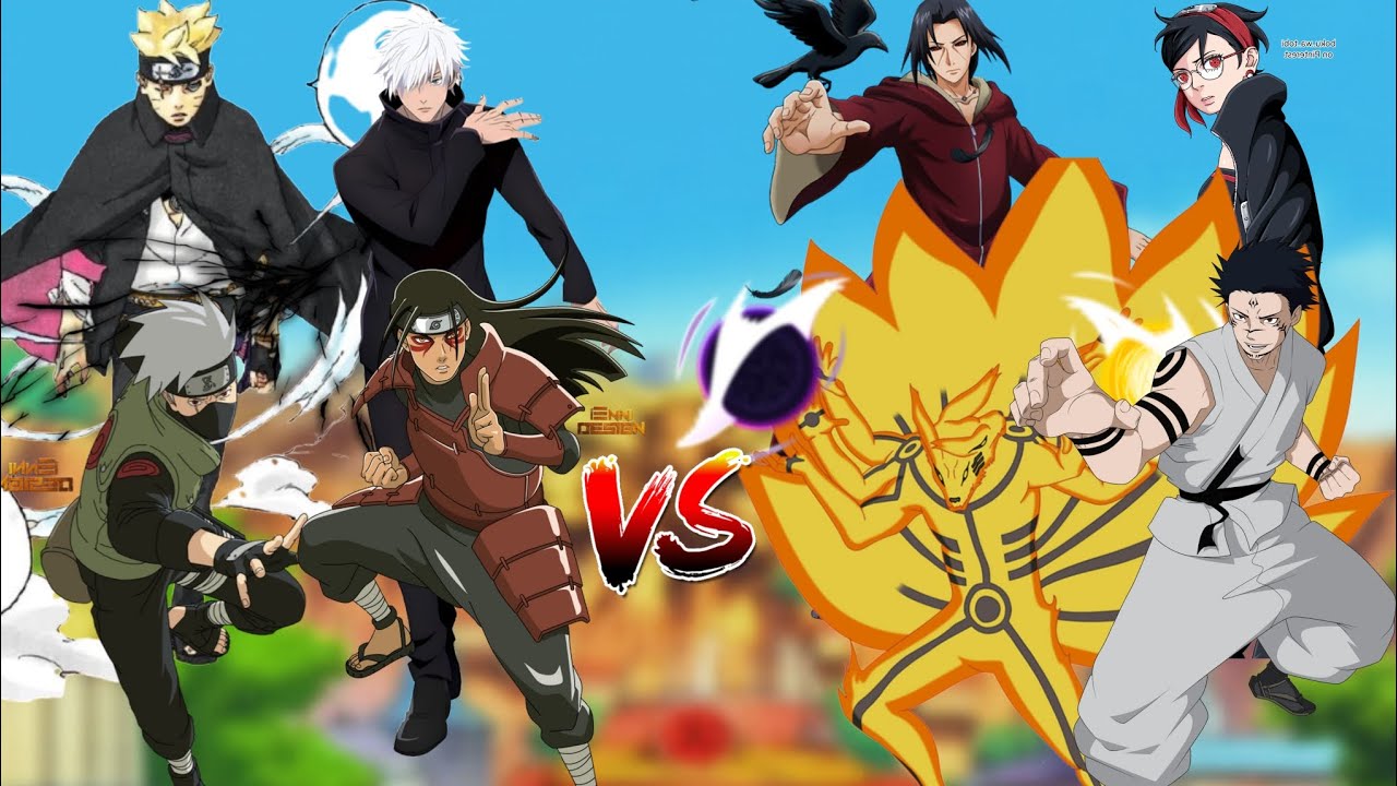 Boruto 🆚️ Sarada || Kakashi 🆚️ Sukuna || Itachi 🆚️ Kurama || Gojo 🆚️ Hashirama 