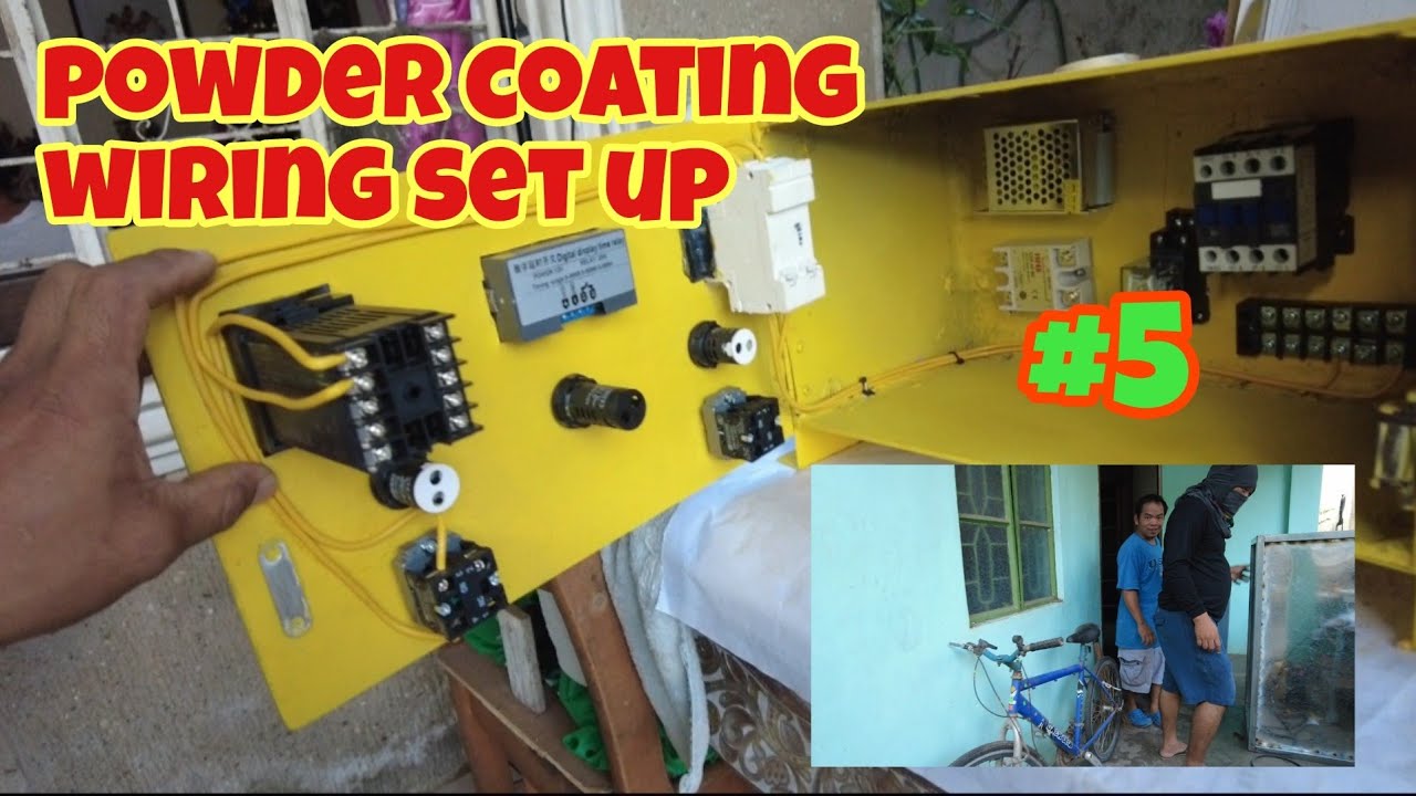 set up at wiring ng oven control panel #powdercoating #diy #diyprojects #hobby