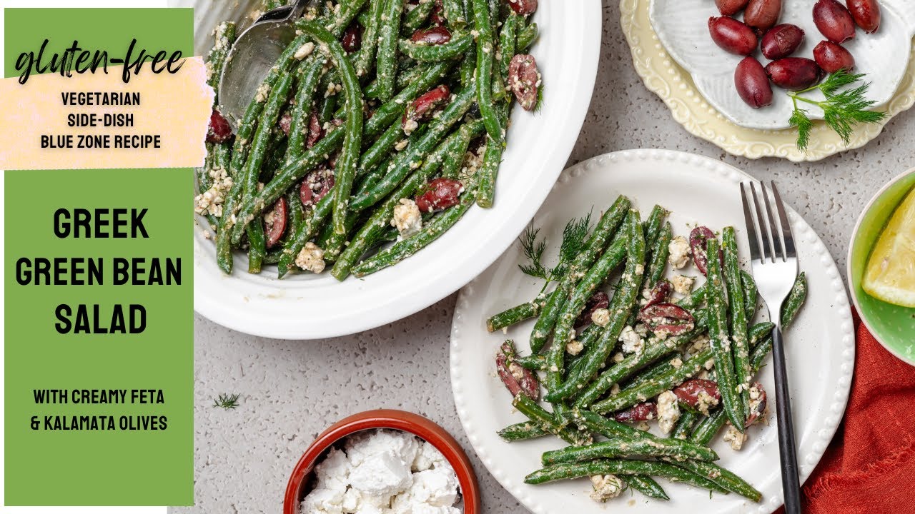 Greek Green Bean Salad with Olives and Feta