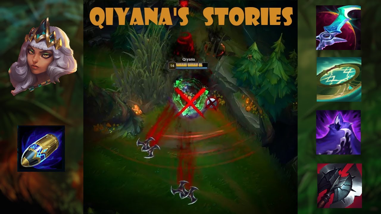 Qiyana walks through a bush and mark of Zed appears (First Strike Inc.)