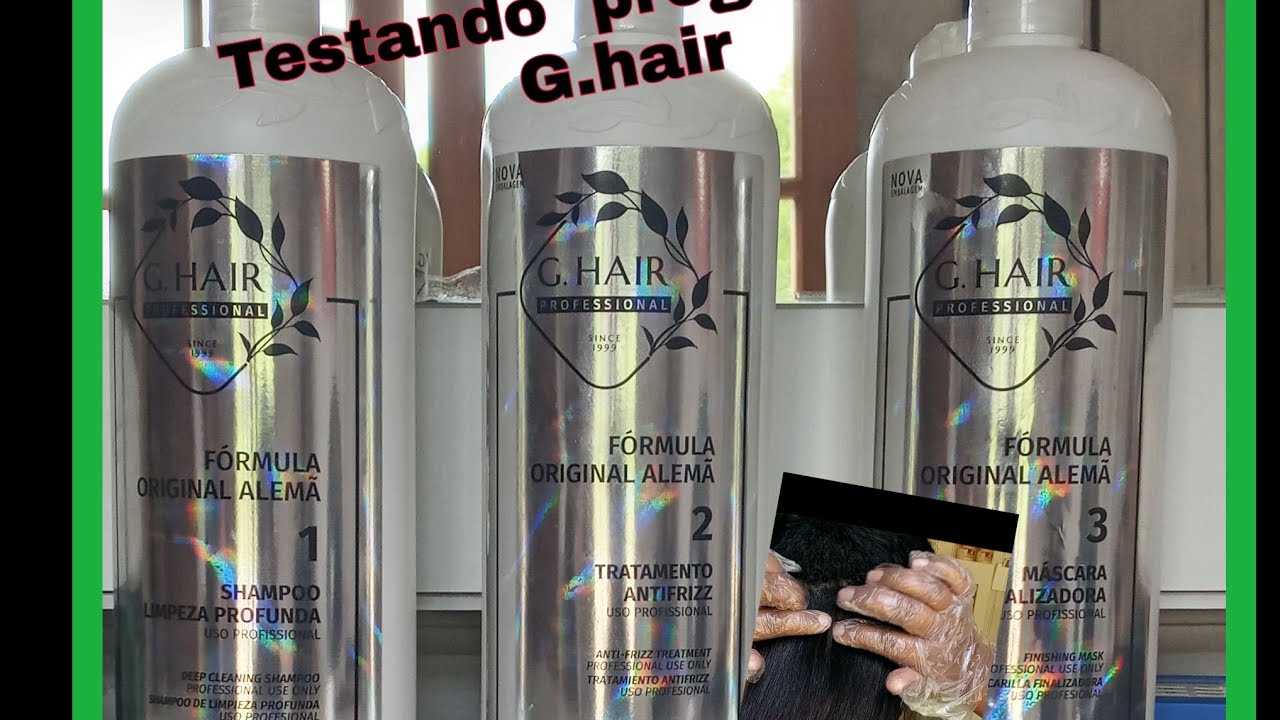 Testando progressiva G.hair em cabelo afro