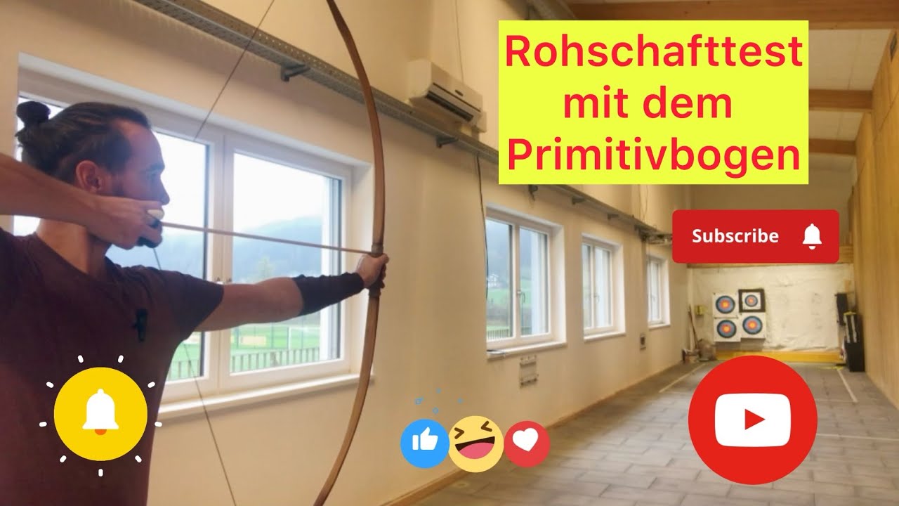 Welche Holzpfeile passen zu meinem Bogen? - Rohschafttest mit dem historischen Bogen - Pfeiltuning