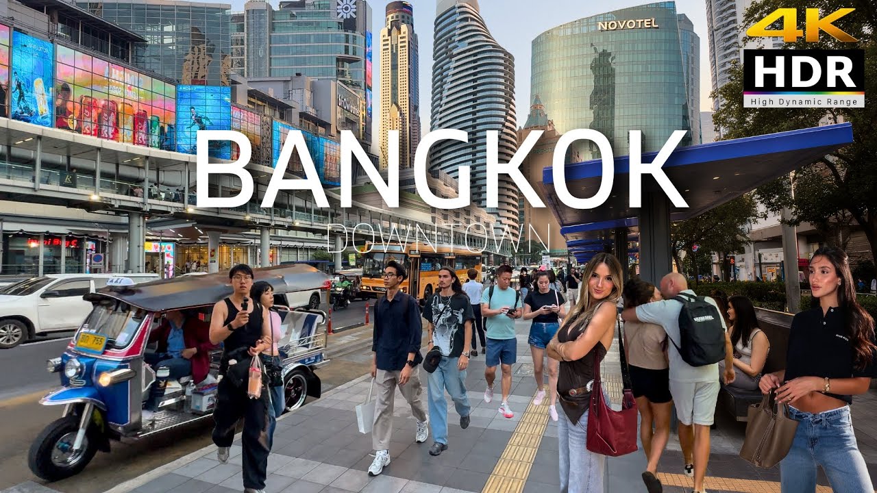 4K HDR | Walking Bangkok Downtown | The New York of Asia | Thailand 2026