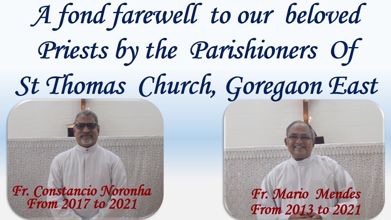 Farewell to our priests Fr. Constancio & Fr. Mario