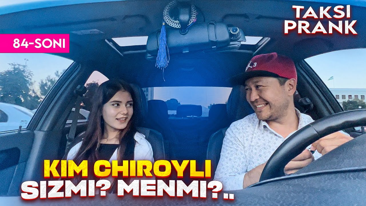 Taksida prank #84-soni😊 Samarqandda dunyo go’zali (miss lady) g’olibasi bilan bo’ldi😉