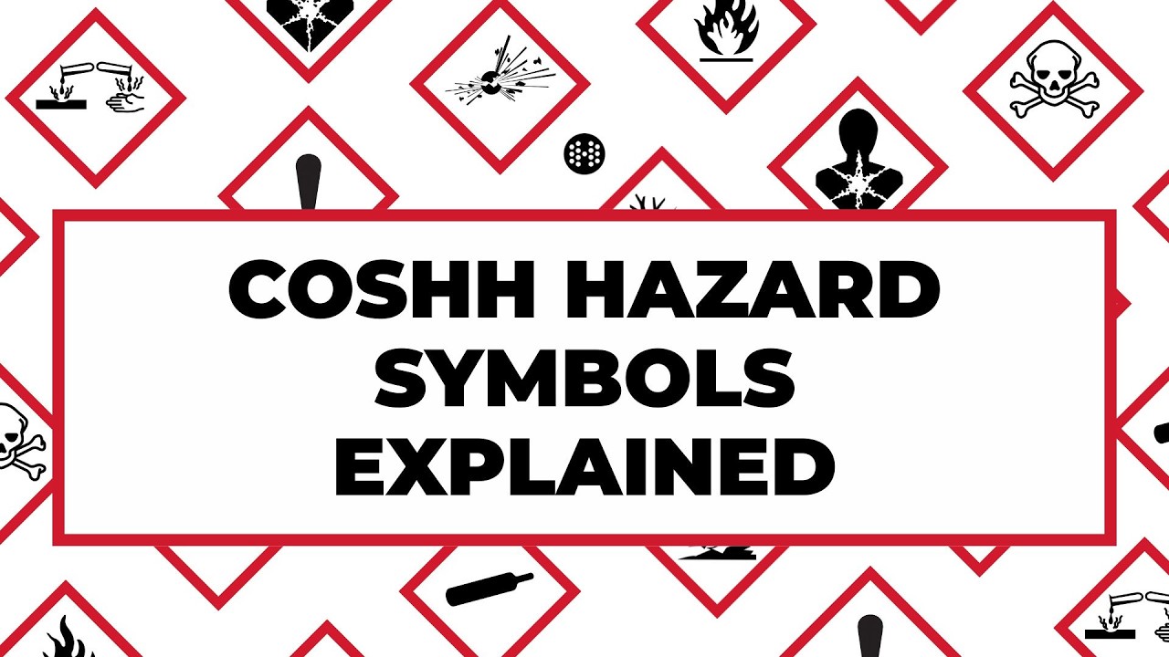 Пояснение к символам опасности COSHH.