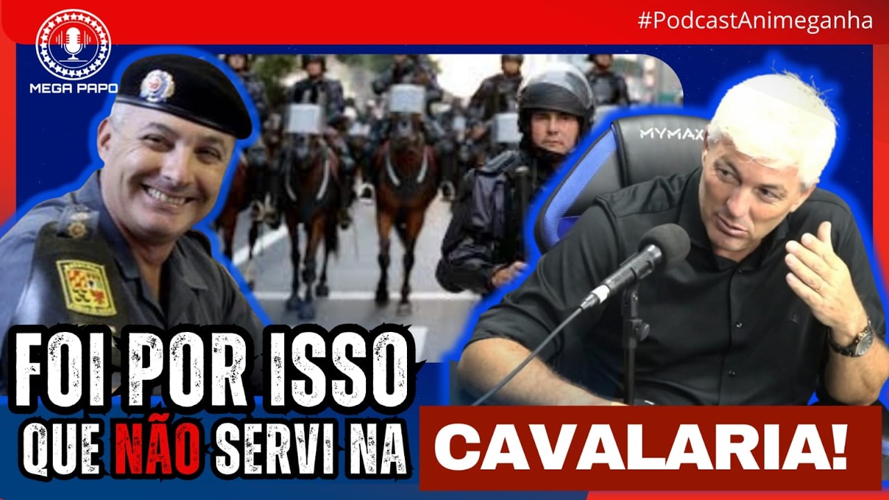 Coronel Paganotto conta porque não ficou na Cavalaria da PM - Mega Papo/ Podcast Animeganha