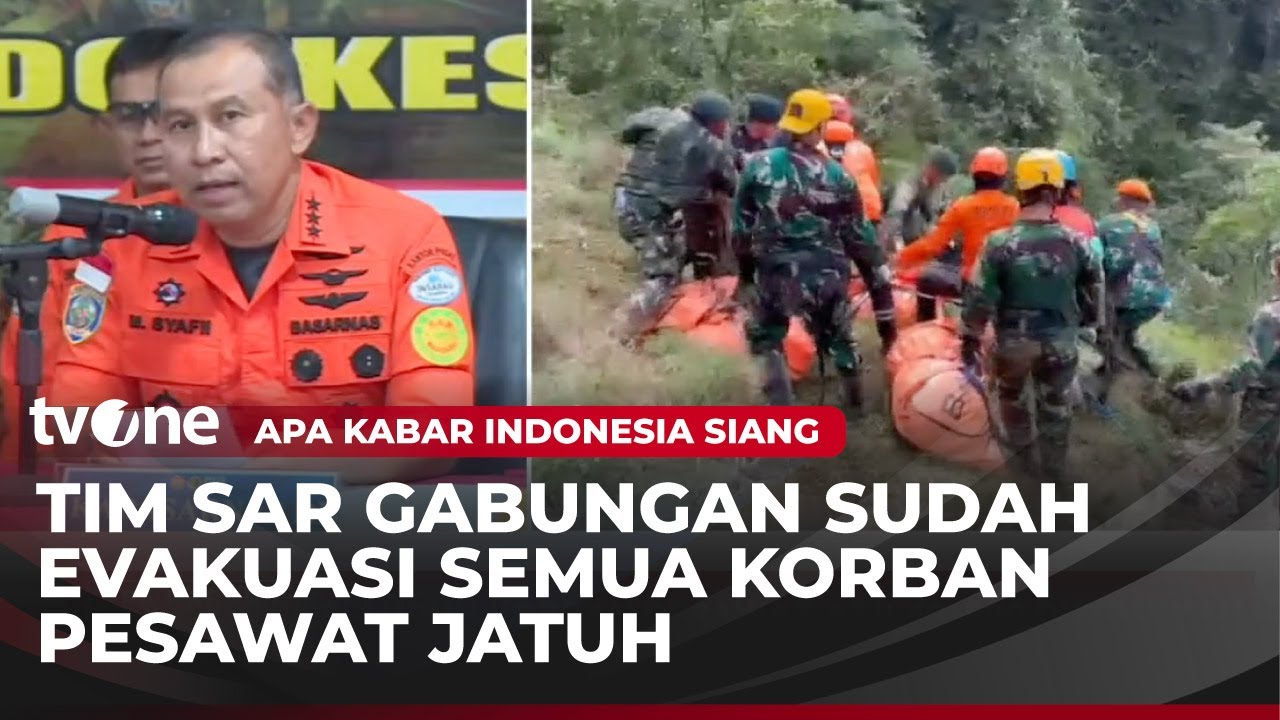Seluruh Korban ATR 42-500 telah Terevakuasi, Ada yang Tersisa Tulang Belulang