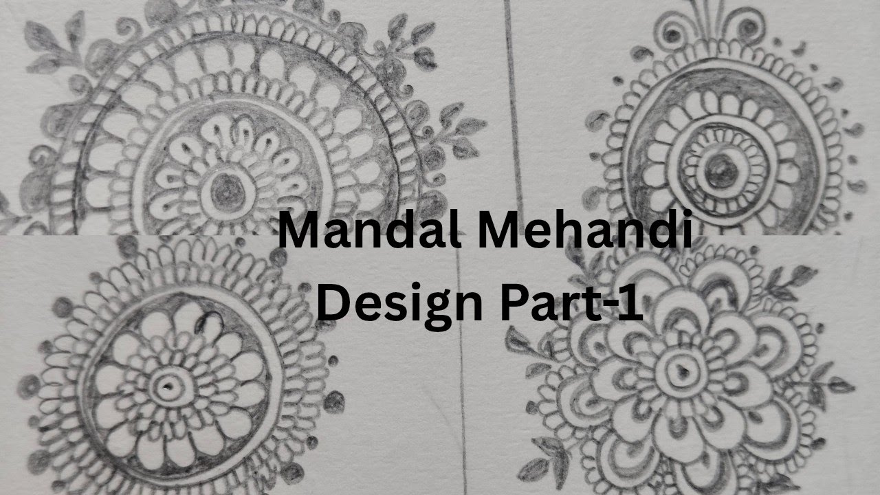 Mandal Mehandi Design Part-1| Mehandi Elements| Sneha's Creativity 
