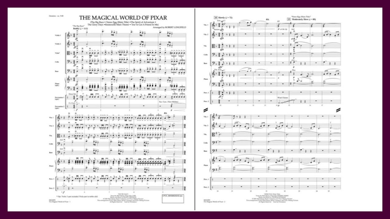 The Magical World of Pixar | Arr. Robert Longfield