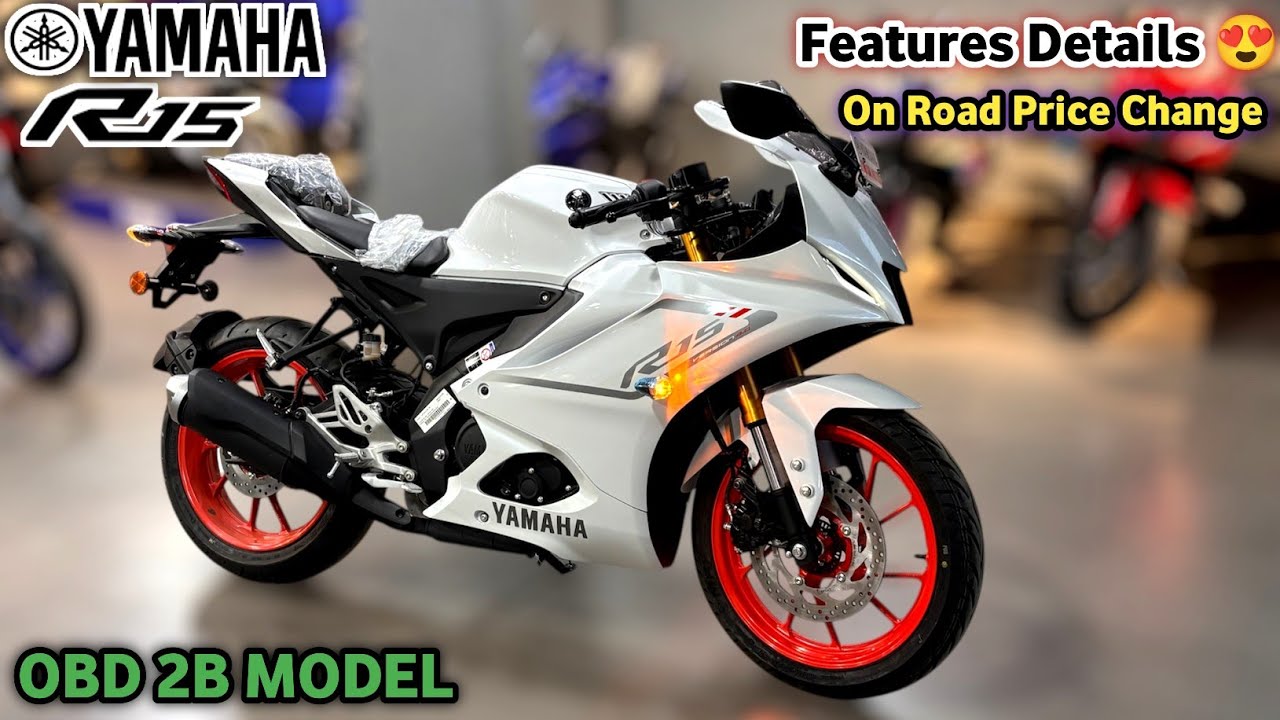 All New 2025 Yamaha R15 V4.0 OBD 2B White Colour🤍 Features & Price Updated || Detailed Review
