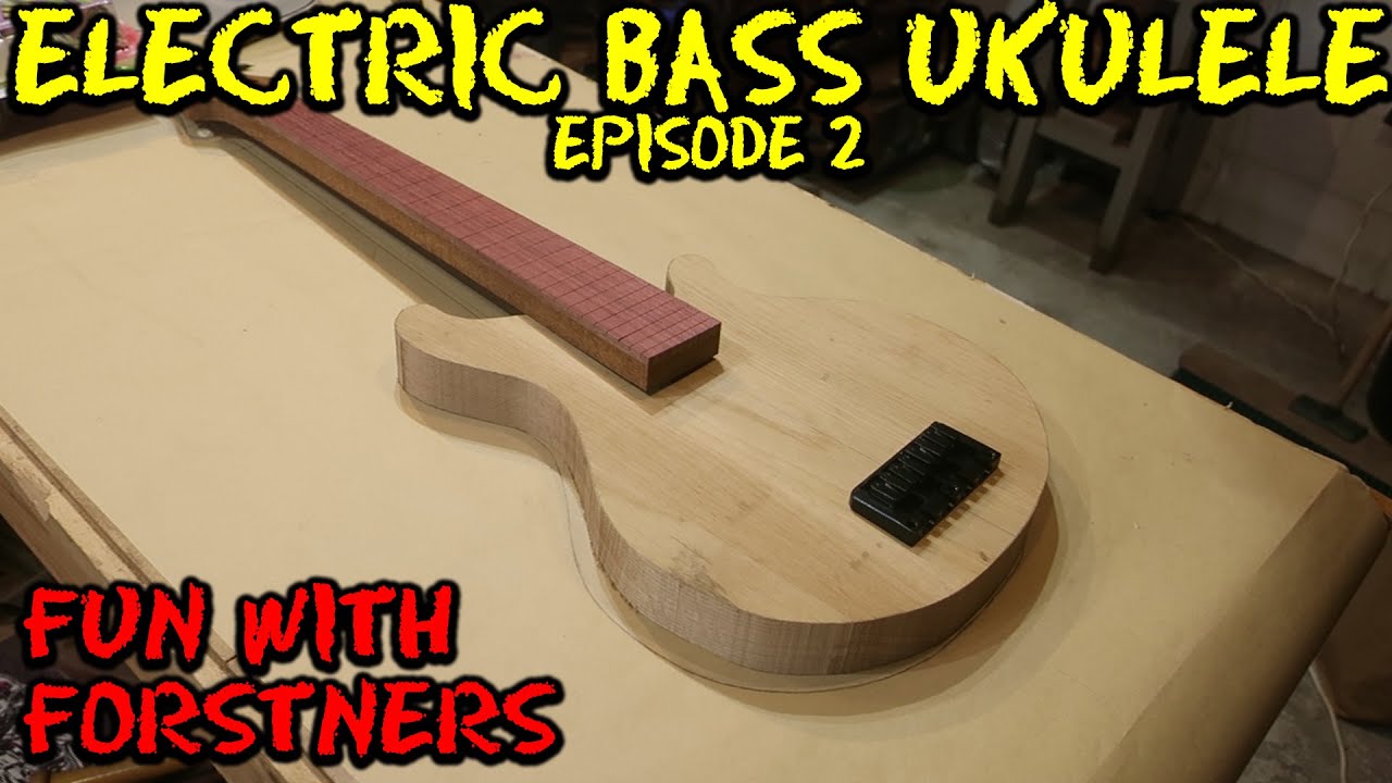 Bass Ukulele - Episode 2 - Carving the neck and making the pickup