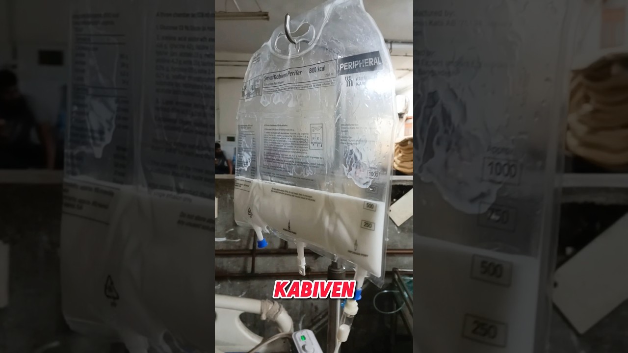 Infusion Kabiven. #nursing #trendingshorts #shorts #kabiven