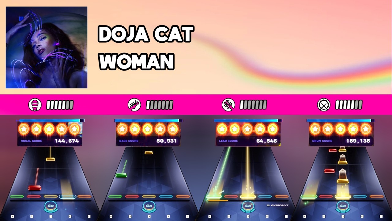 [Fortnite Festival] Doja Cat - Woman || All Instruments Expert 100%