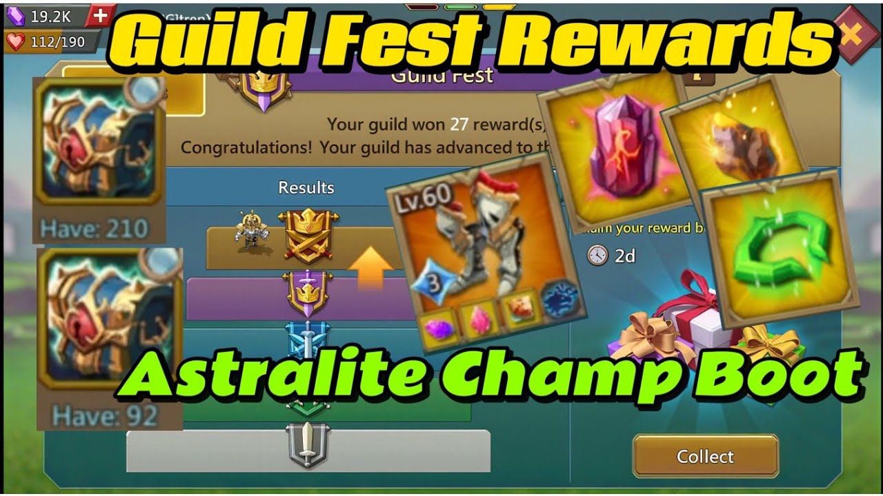 Guild Rewards Collection & Monstrous Chest Opening || Lords Mobile