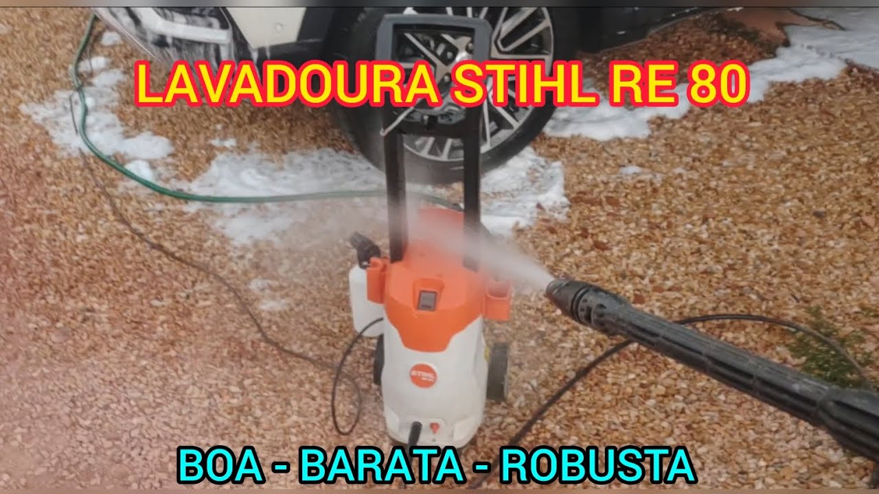 LAVADOURA AUTA PRESSÃO STHIL RE 80 / 90 MELHOR LAVADOURA AUTA PRESSÃO DO MERCADO USO DOMÉSTICO CARRO