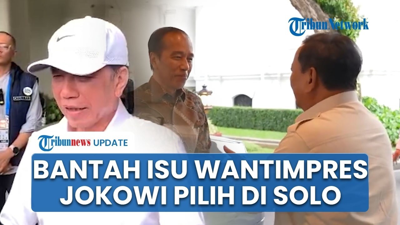 🔴LIVE: Jokowi Pilih Menetap di Solo, Bantah Isu Tawaran Gabung Wantimpres oleh Presiden Prabowo