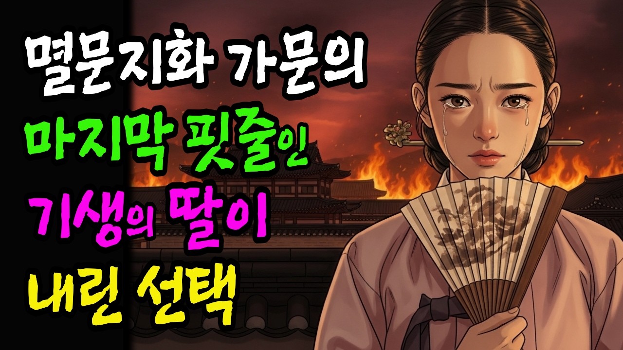 멸문지화 가문..대감의 마지막 핏줄인 천한 기생 소생 딸의 피맺힌 복수..!! 관상쟁이 노인의 인생을 건 도박..!/야담/민담/설화/전설/야사/구전야사/옛날이야기