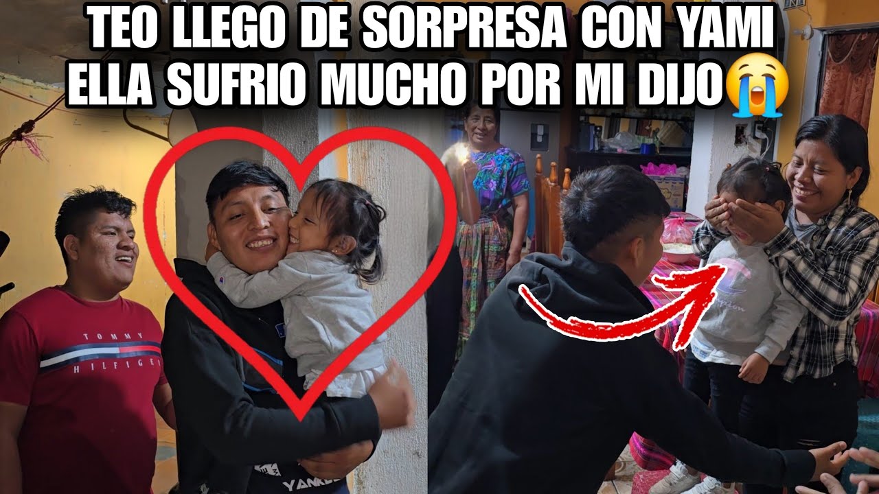 YAMI Se Le Tiro A Los Brazos A TEO Esto Fue Una Gran Sorpresa🎊😍Asi Reaccióno Al Verlo En Ya En Casa😱