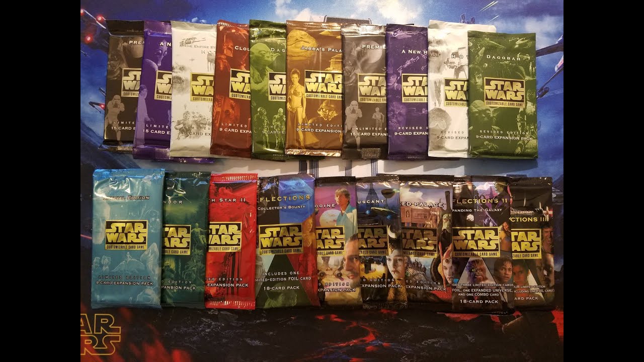 Star Wars CCG Sealed Opening Random Booster #95-101 Finale