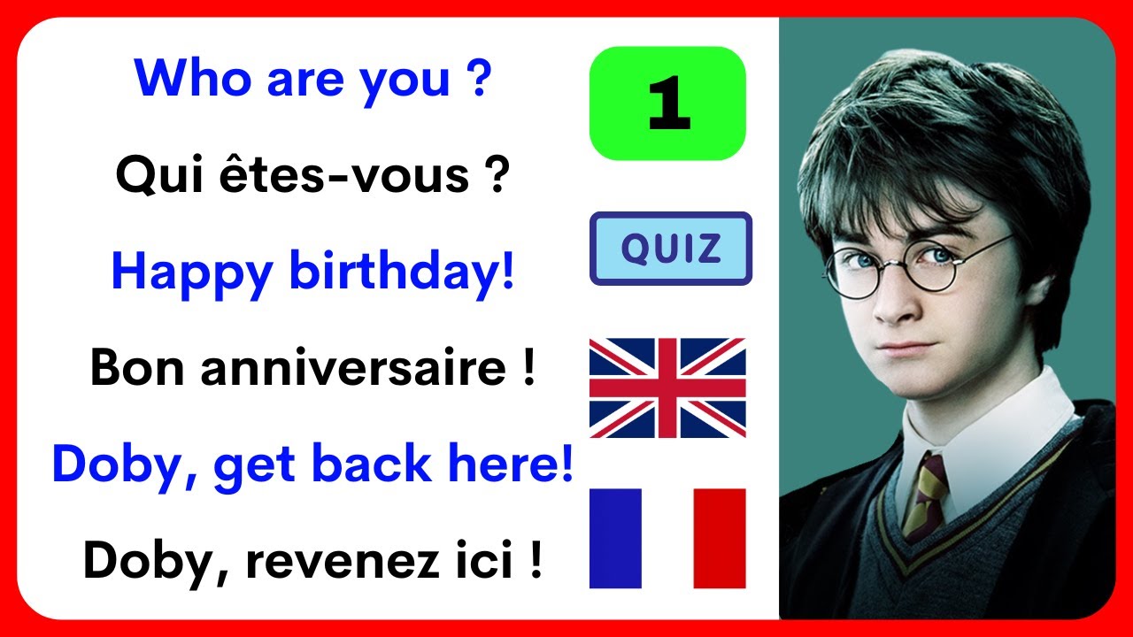 Testez et améliorez votre anglais avec Harry Potter 📚 Part 1 🇬🇧