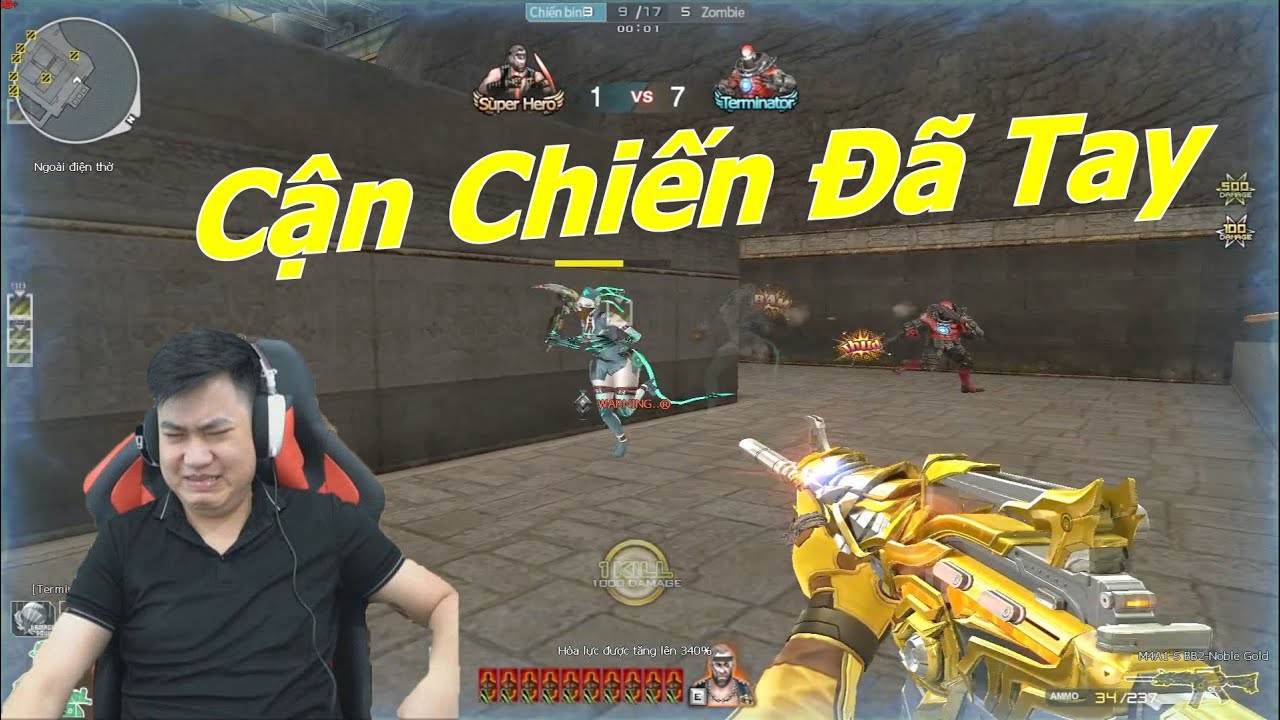 Cận Chiến Đ&atilde; Tay Với M4A1-VIP - Tiền Zombie v4