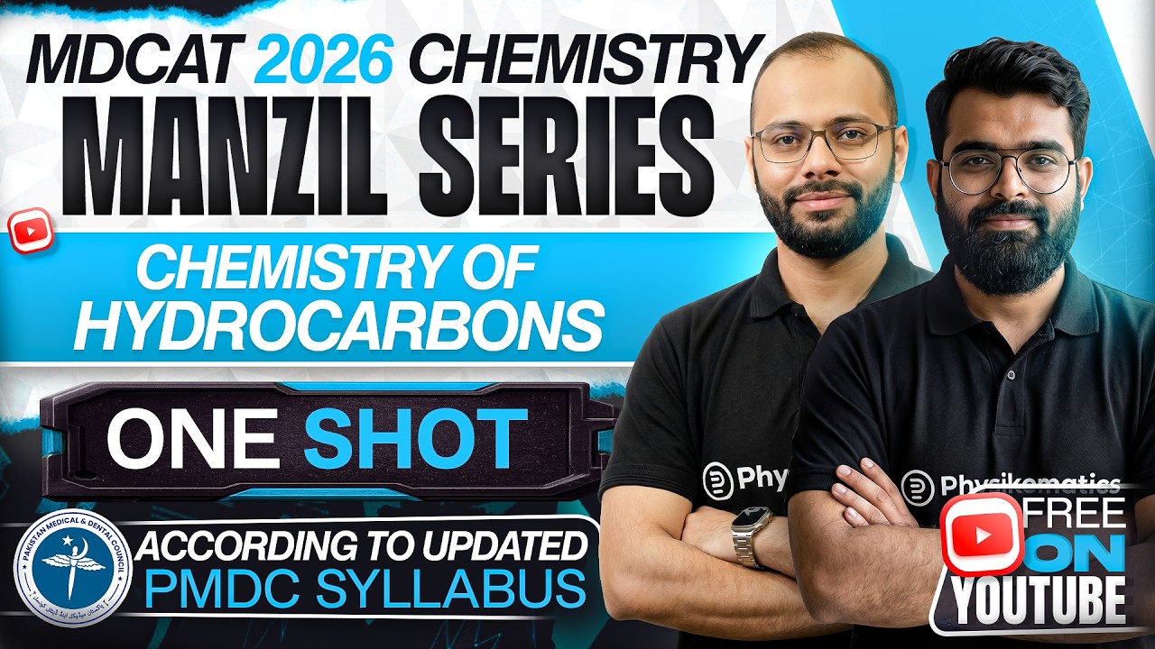 🚀 Hydrocarbons | Complete Chapter in ONE SHOT | MDCAT Chemistry | Manzil Series | PMDC MDCAT