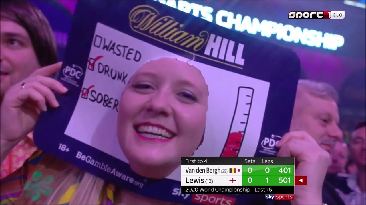 85) Dimitri Van den Bergh vs Adrian Lewis 2020 PDC World Darts Championship 2019.12.28 Round 4