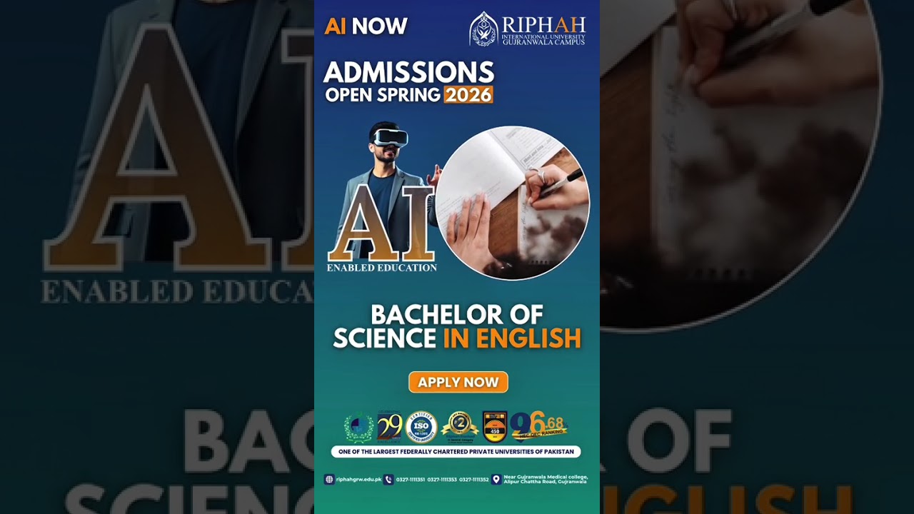 Riphah stands as one of Pakistan’s most trusted higher-education institutions in the Pakistan.