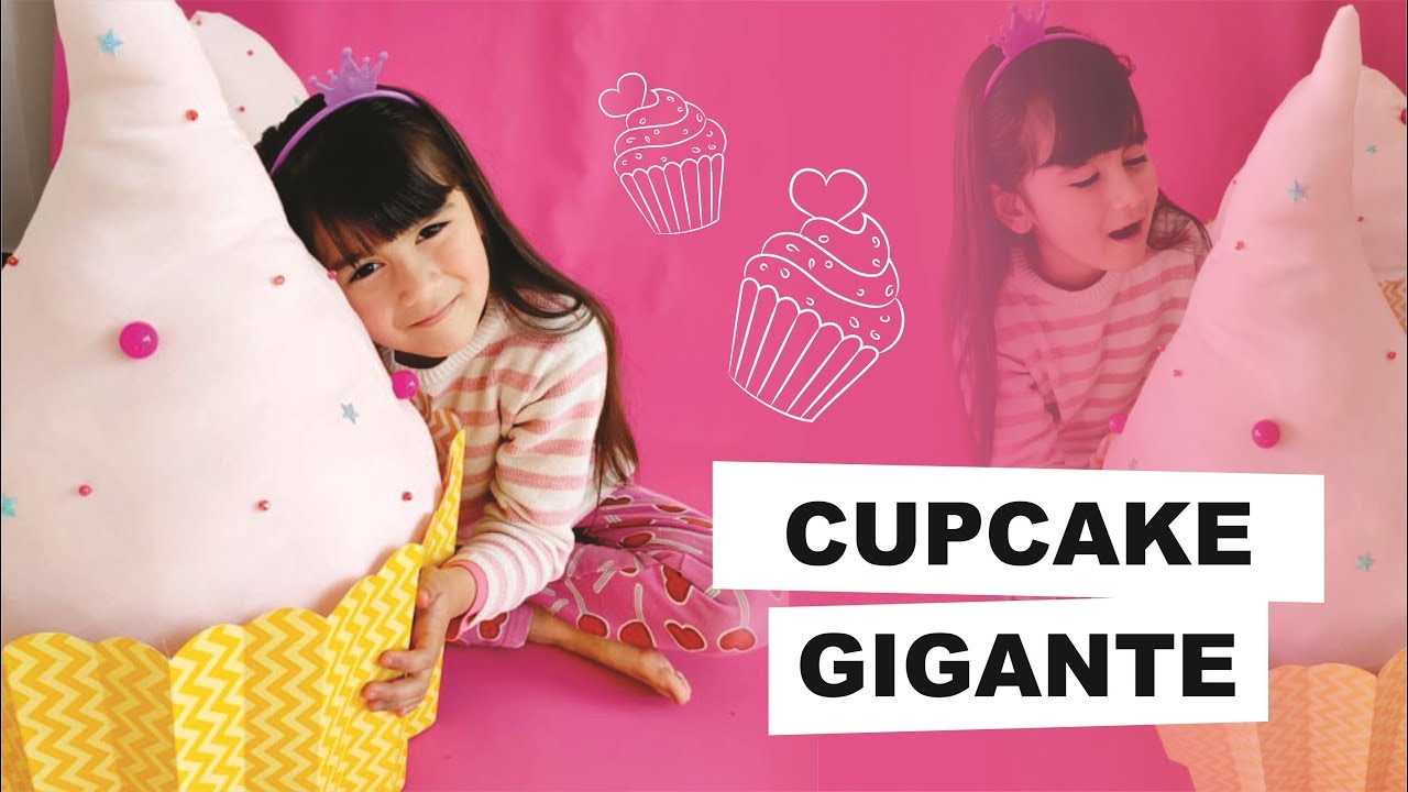 DIY como hacer un cupcake gigante, paso a paso, fácil