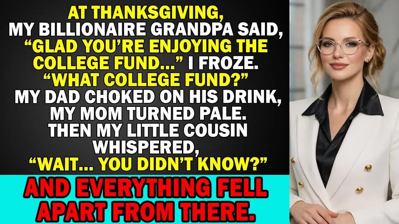 At Thanksgiving, My Billionaire Grandpa Said, “Glad You’re Enjoying The College Fund…”